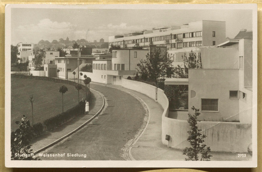 Vorschaubild Stuttgart: Weissenhof Siedlung. Postkarte Schwäbischer Kunstverlag, versendet 1931